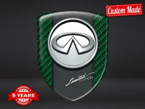 Infiniti Custom domed decals Sleek Finish Domed Badge